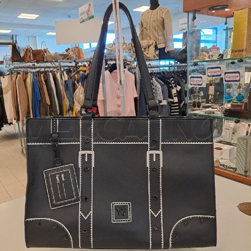 BORSA DONNA WHY NOT NERO PART BIANCO | Mercatino dell'Usato Bologna 1