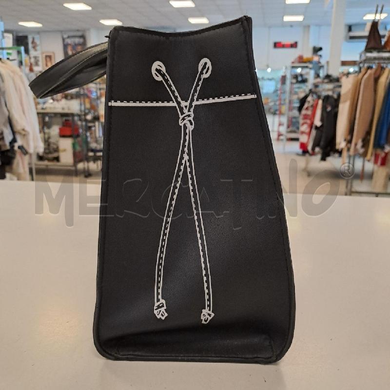 BORSA DONNA WHY NOT NERO PART BIANCO | Mercatino dell'Usato Bologna 4