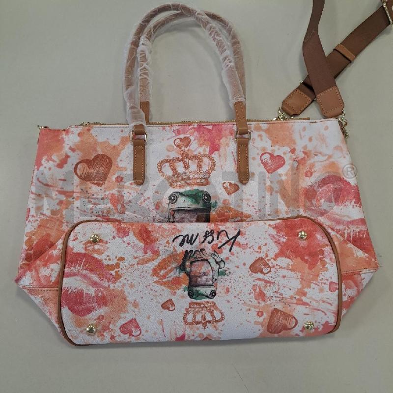 BORSA DONNA YNOT? KISS ME BIANCO SALMONE | Mercatino dell'Usato Bologna 2