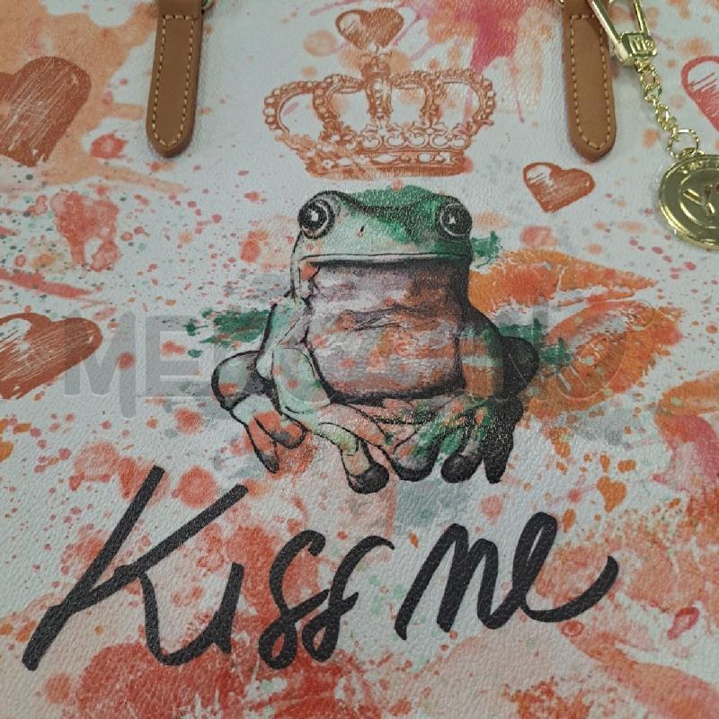 BORSA DONNA YNOT? KISS ME BIANCO SALMONE | Mercatino dell'Usato Bologna 4
