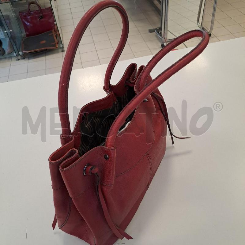 BORSA PELLE COCCINELLE PELLE ROSSA | Mercatino dell'Usato Bologna 4