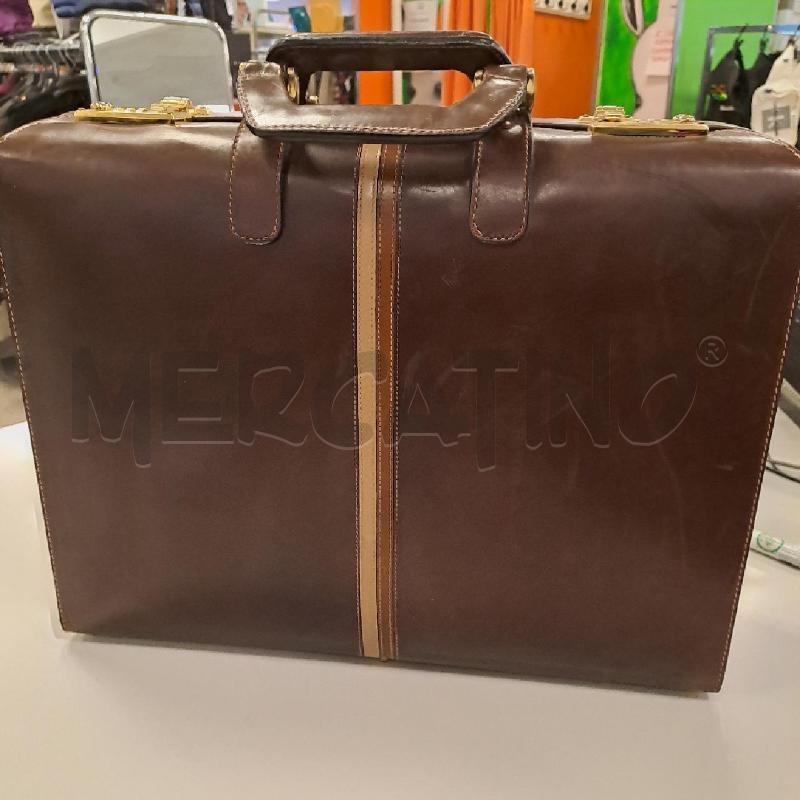 BORSA UOMO TESTONI CUOIO NOCCIOLA | Mercatino dell'Usato Bologna 1