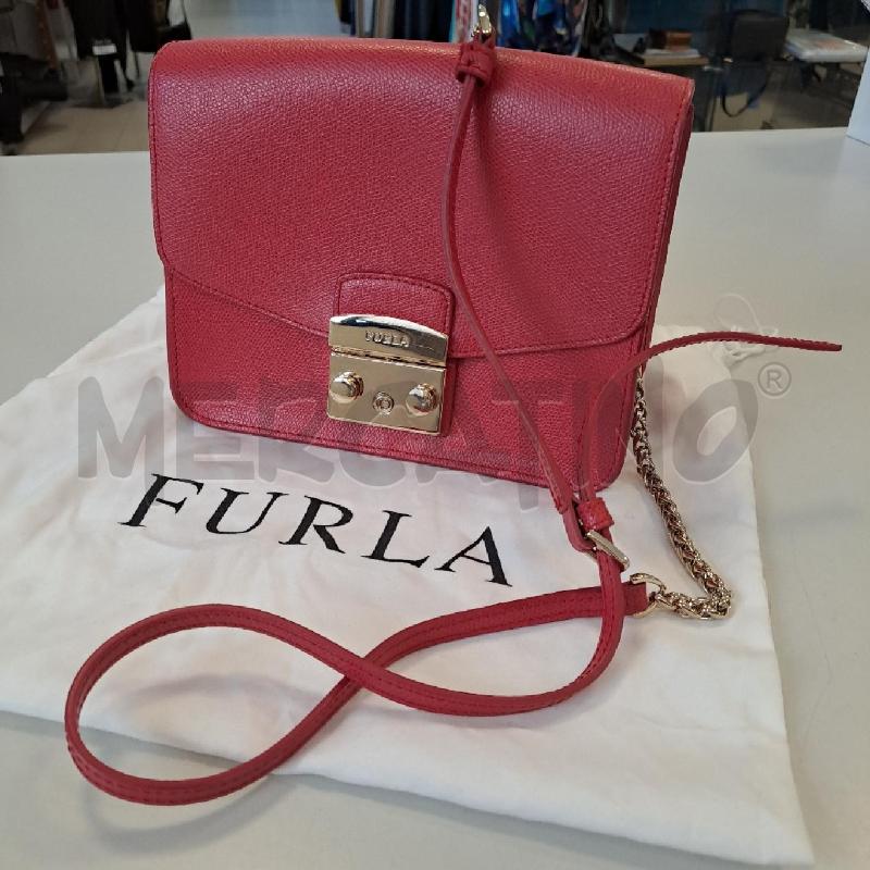 BORSETTA DONNA FURLA METROPOLIS MEDIUM ROSSA | Mercatino dell'Usato Bologna 1