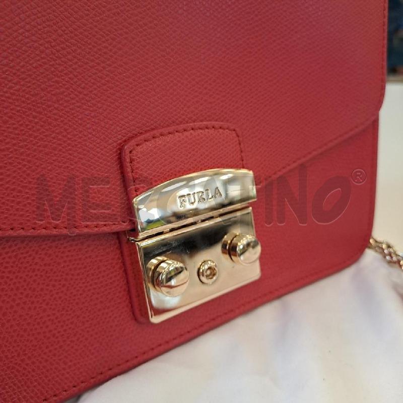 BORSETTA DONNA FURLA METROPOLIS MEDIUM ROSSA | Mercatino dell'Usato Bologna 4