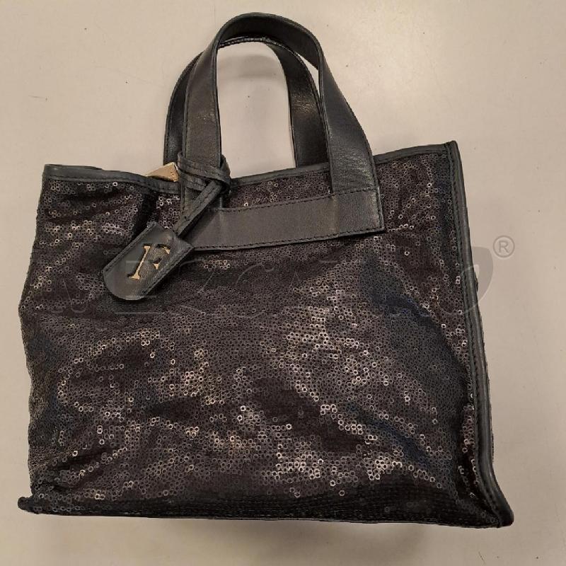 BORSETTA DONNA FURLA NERO PAILLETTE NERO OPACO | Mercatino dell'Usato Bologna 1