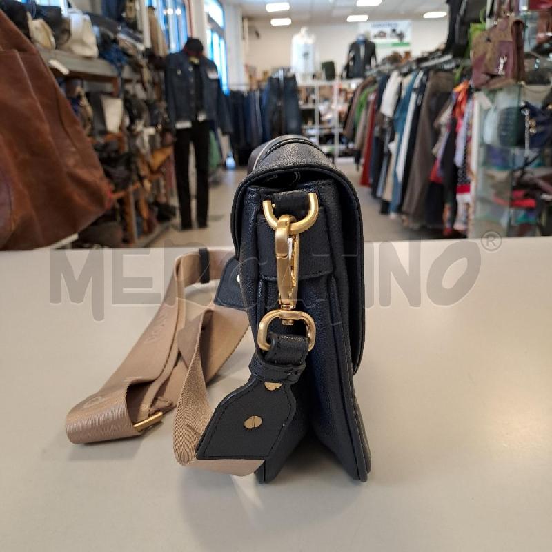 BORSETTA DONNA POLLINI TRACOLLA ECO BLU BEIGE | Mercatino dell'Usato Bologna 2