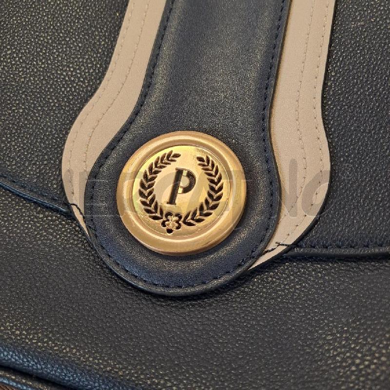 BORSETTA DONNA POLLINI TRACOLLA ECO BLU BEIGE | Mercatino dell'Usato Bologna 4
