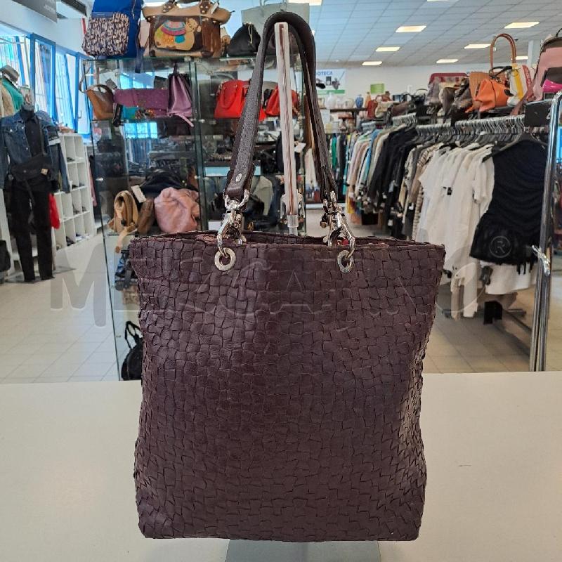 BORSETTA DONNA UN JOUR UN SAC BORDEAUX INTRECCIATA | Mercatino dell'Usato Bologna 1