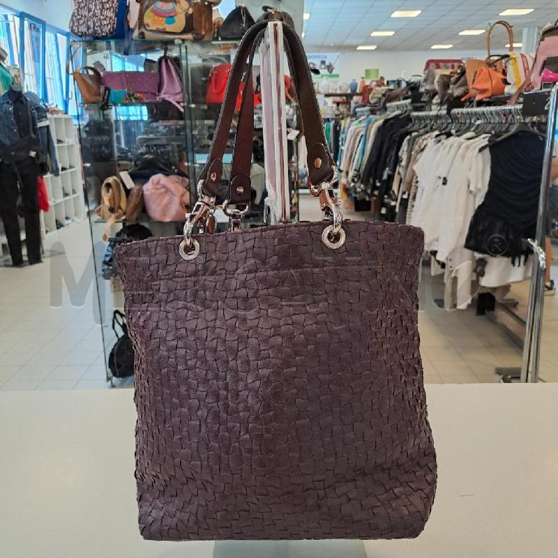 BORSETTA DONNA UN JOUR UN SAC BORDEAUX INTRECCIATA | Mercatino dell'Usato Bologna 2