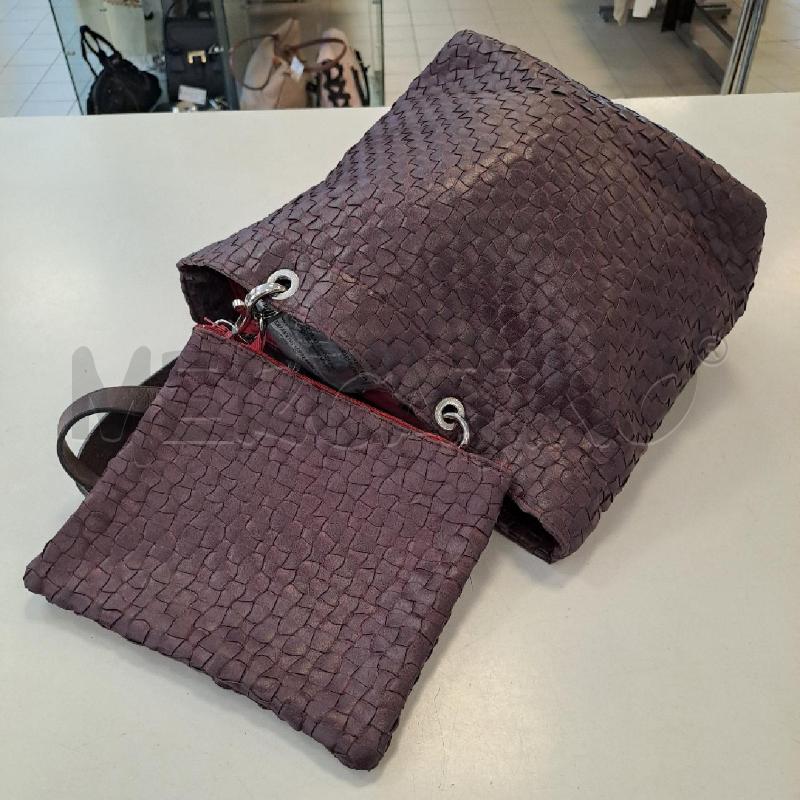 BORSETTA DONNA UN JOUR UN SAC BORDEAUX INTRECCIATA | Mercatino dell'Usato Bologna 3