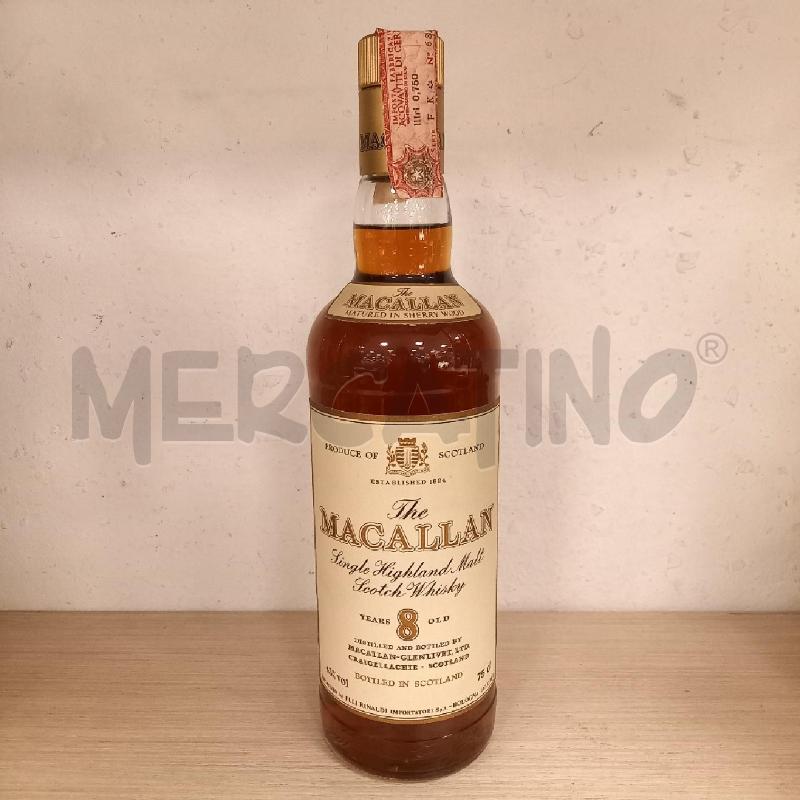 BOTTIGLIA MACALLAN 8 YO IMPORT FRATELLI RINALDI 43 GRADI | Mercatino dell'Usato Bologna 1