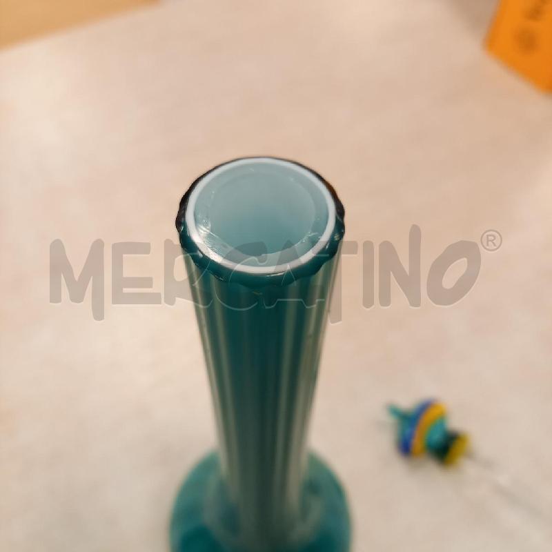 BOTTIGLIA VETRO MURANO VERDE | Mercatino dell'Usato Bologna 4