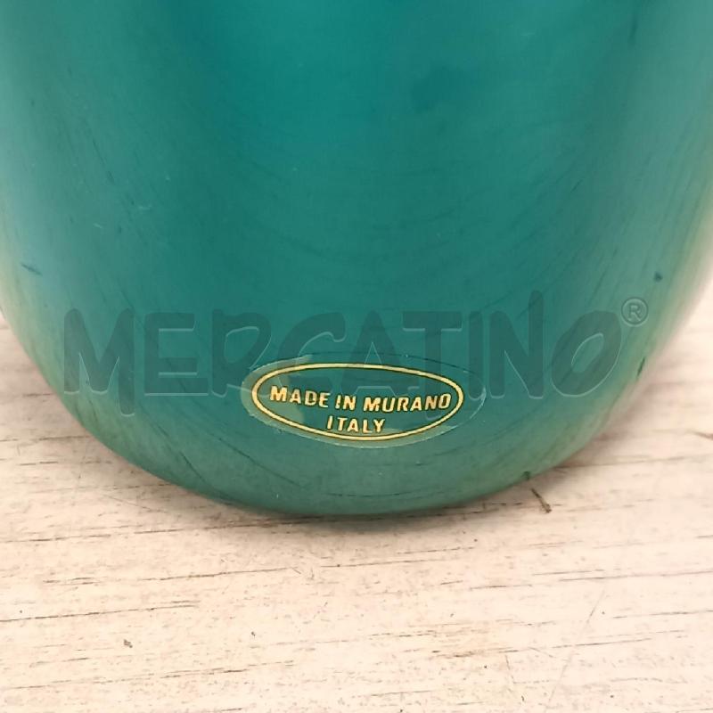 BOTTIGLIA VETRO MURANO VERDE | Mercatino dell'Usato Bologna 5