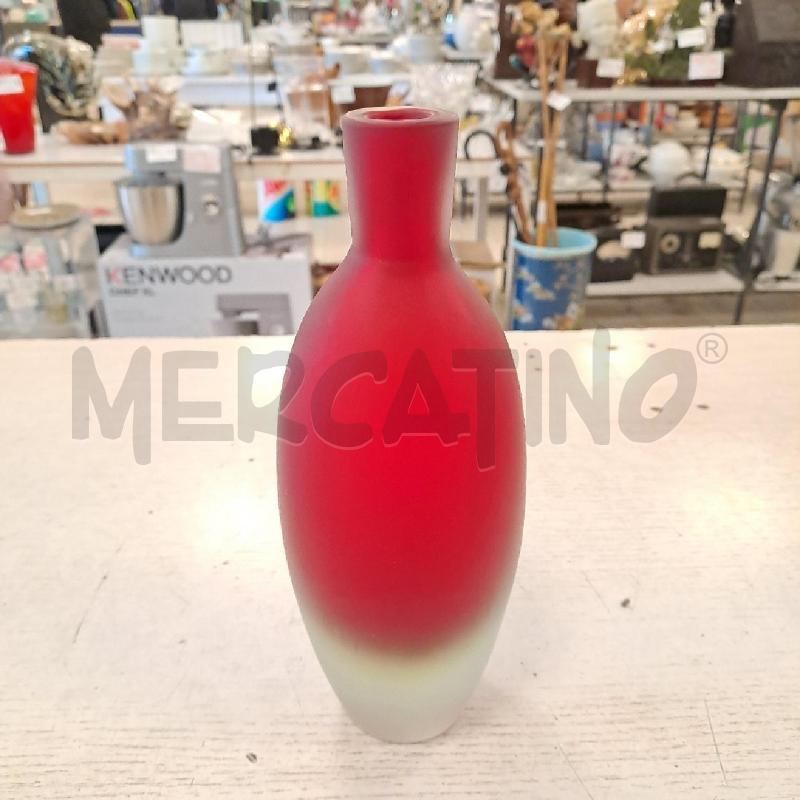 BOTTIGLIA VETRO  SATINATO  ROSSO | Mercatino dell'Usato Bologna 1