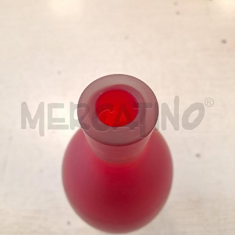 BOTTIGLIA VETRO  SATINATO  ROSSO | Mercatino dell'Usato Bologna 2