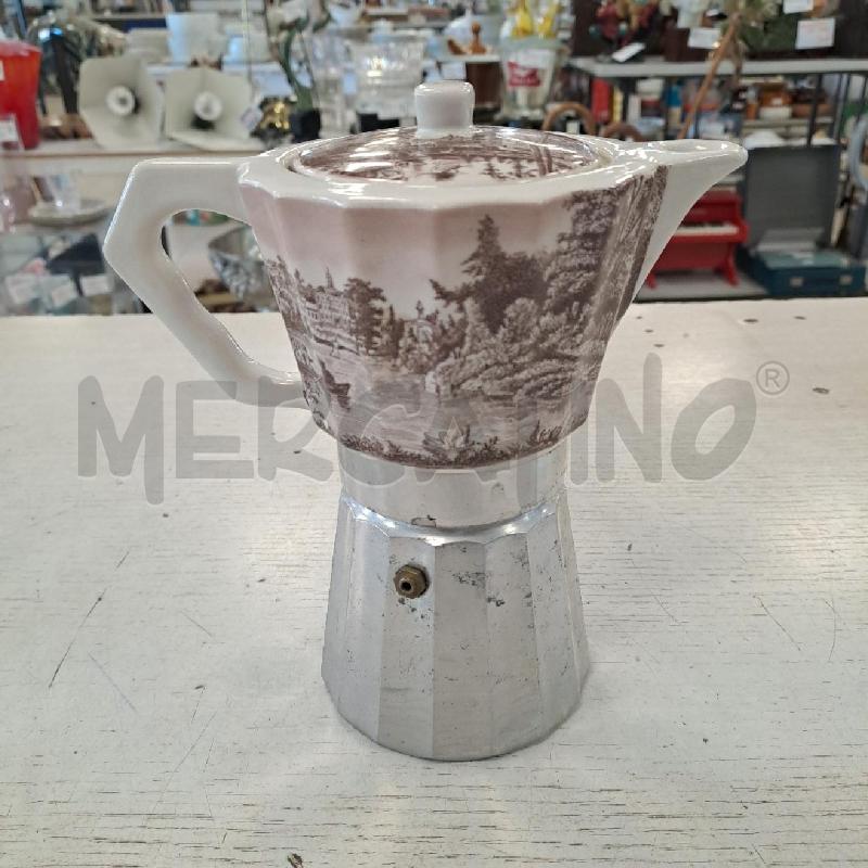 CAFFETTIERA MOKA   CERAMICA ALLUMINIO  6 TAZZE  | Mercatino dell'Usato Bologna 1