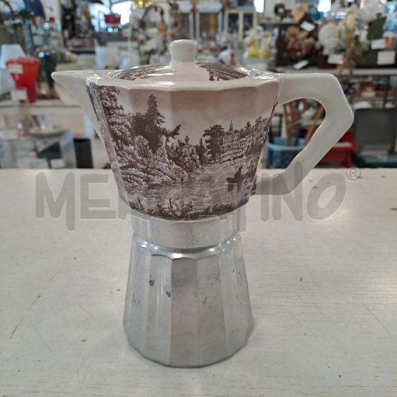 CAFFETTIERA MOKA   CERAMICA ALLUMINIO  6 TAZZE  | Mercatino dell'Usato Bologna 2