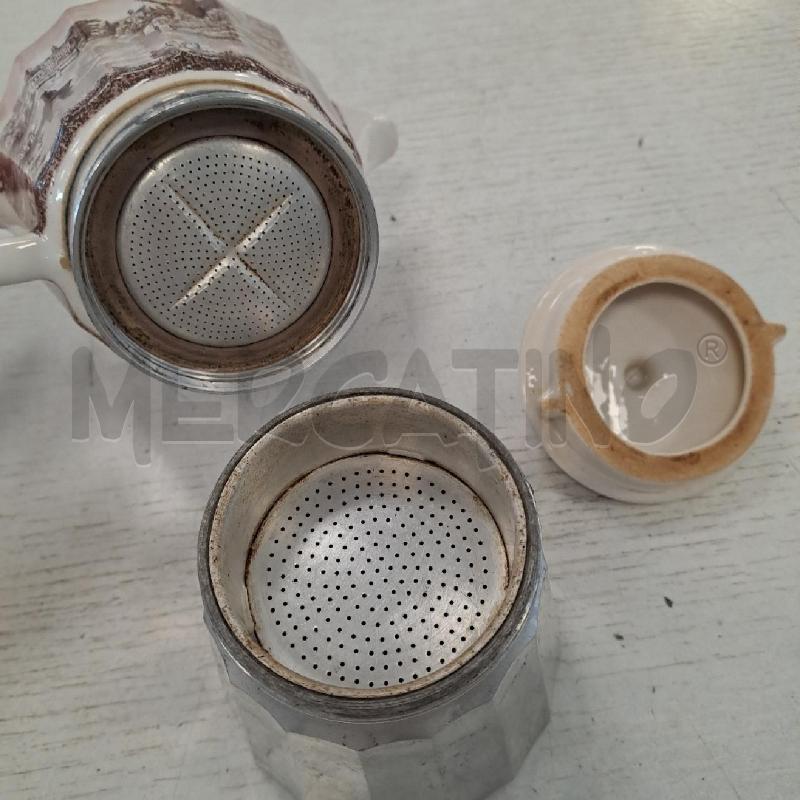 CAFFETTIERA MOKA   CERAMICA ALLUMINIO  6 TAZZE  | Mercatino dell'Usato Bologna 4
