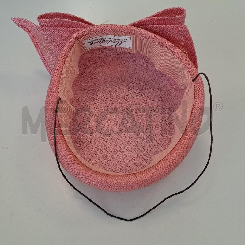 CAPPELLO DONNA MODISTERIA RIZZOLI ROSA PAGLIA | Mercatino dell'Usato Bologna 3