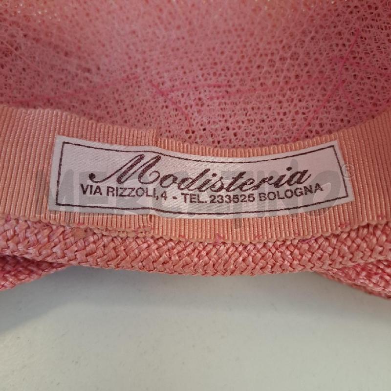CAPPELLO DONNA MODISTERIA RIZZOLI ROSA PAGLIA | Mercatino dell'Usato Bologna 4