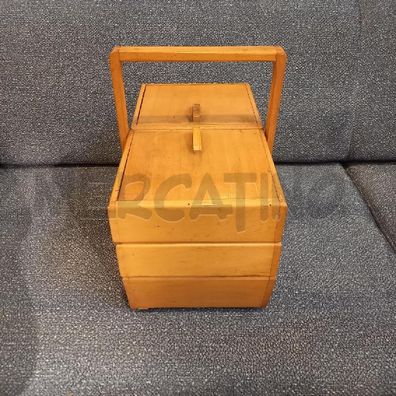 CESTINO DA CUCITO LEGNO GRANDE | Mercatino dell'Usato Bologna 3
