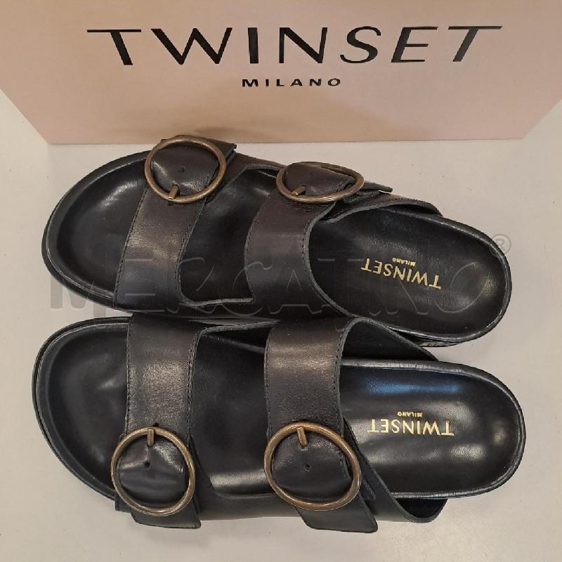 CIABATTE DONNA TWIN SET NERE | Mercatino dell'Usato Bologna 2