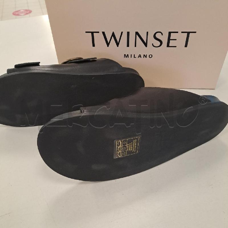 CIABATTE DONNA TWIN SET NERE | Mercatino dell'Usato Bologna 3