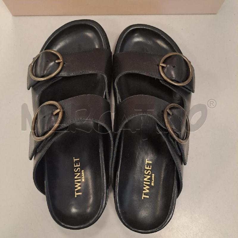 CIABATTE DONNA TWIN SET NERE | Mercatino dell'Usato Bologna 4