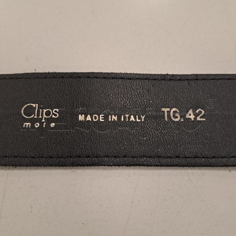 CINTURA DONNA CLIPS NERA FIBBIA DORATA ECOPELLE | Mercatino dell'Usato Bologna 2