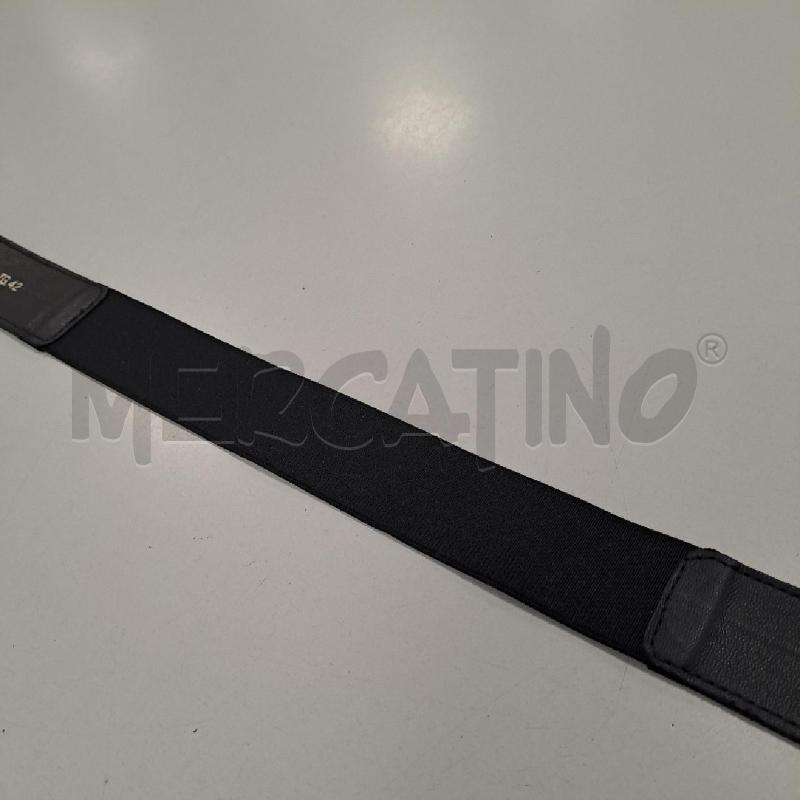 CINTURA DONNA CLIPS NERA FIBBIA DORATA ECOPELLE | Mercatino dell'Usato Bologna 3