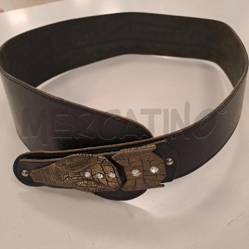 CINTURA DONNA EMPORIO ARMANI TESTA COCCO METALLO | Mercatino dell'Usato Bologna 1