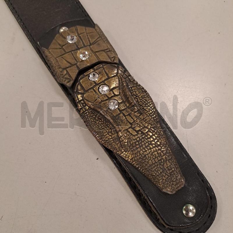 CINTURA DONNA EMPORIO ARMANI TESTA COCCO METALLO | Mercatino dell'Usato Bologna 2