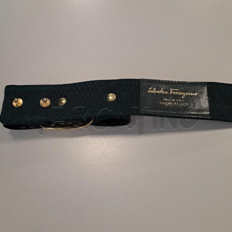 CINTURA DONNA FERRAGAMO FIOCCO VERDE  | Mercatino dell'Usato Bologna 3