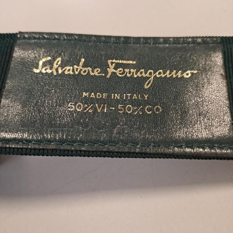 CINTURA DONNA FERRAGAMO FIOCCO VERDE  | Mercatino dell'Usato Bologna 4