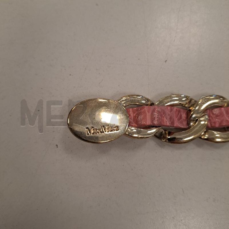 CINTURA DONNA MAX MARA ROSA ANTICO CATENA NAPPINA | Mercatino dell'Usato Bologna 2