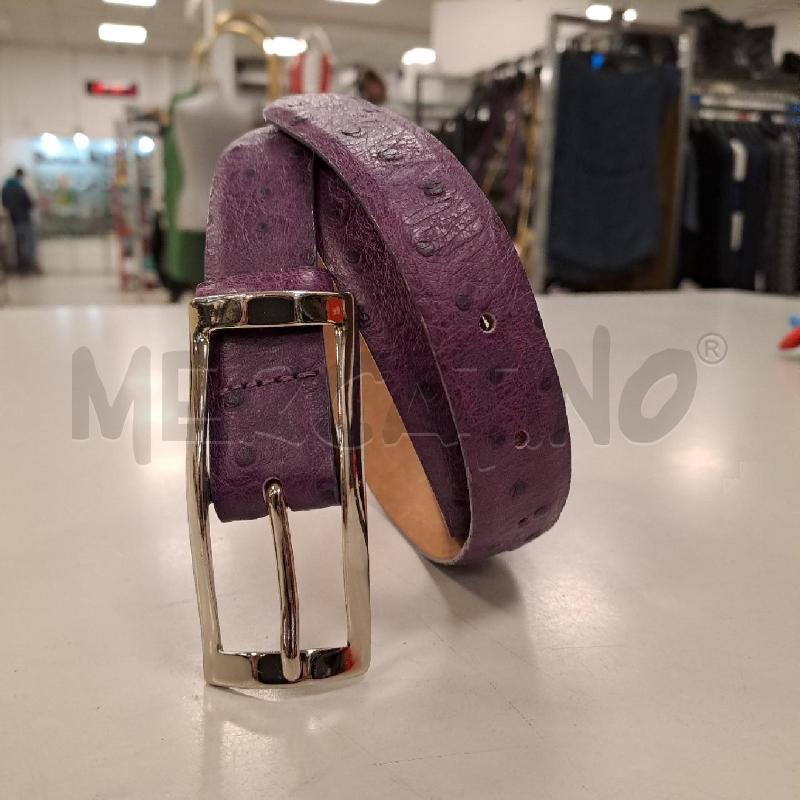 CINTURA DONNA ORCIANI VIOLA STRUZZO | Mercatino dell'Usato Bologna 1