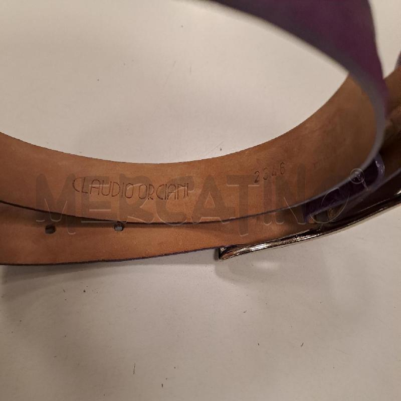 CINTURA DONNA ORCIANI VIOLA STRUZZO | Mercatino dell'Usato Bologna 3