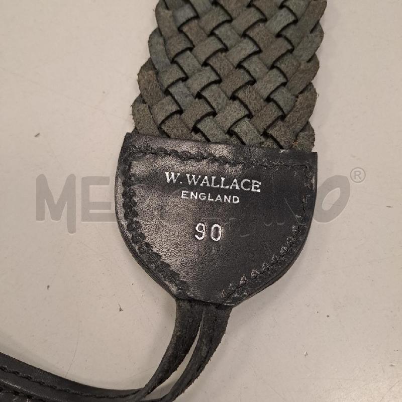 CINTURA DONNA WALLACE INTRECCIO NERO PELLE | Mercatino dell'Usato Bologna 2