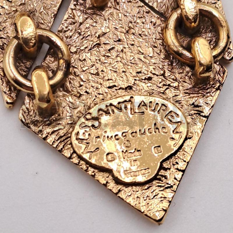 CINTURA DONNA YVES SAINT LAURENT RIVE GAUCHE METALLO DORATO | Mercatino dell'Usato Bologna 2