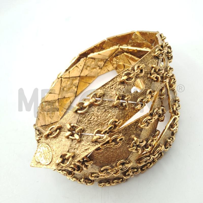CINTURA DONNA YVES SAINT LAURENT RIVE GAUCHE METALLO DORATO | Mercatino dell'Usato Bologna 5