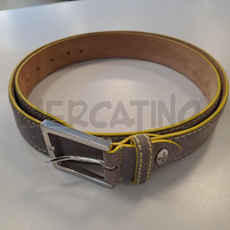 CINTURA UOMO CORNELIANI SUEDE GRIGIA  | Mercatino dell'Usato Bologna 1