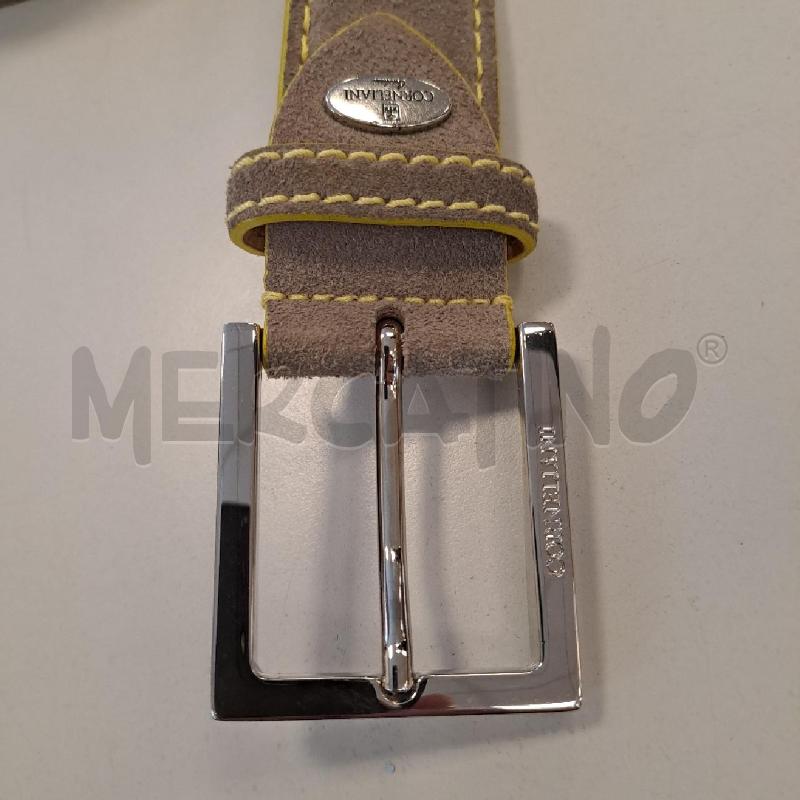 CINTURA UOMO CORNELIANI SUEDE GRIGIA  | Mercatino dell'Usato Bologna 2