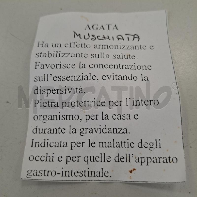 COLLANA AGATA MUSCHIATA  | Mercatino dell'Usato Bologna 5