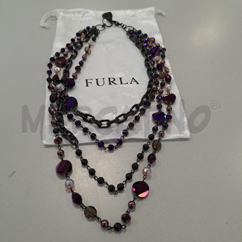 COLLANA FURLA MULTIFILO VIOLA | Mercatino dell'Usato Bologna 1