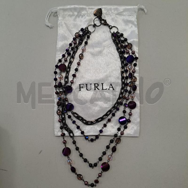 COLLANA FURLA MULTIFILO VIOLA | Mercatino dell'Usato Bologna 4