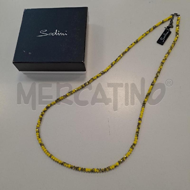 COLLANA SODINI CRISTALLO GIALLO LUNGA | Mercatino dell'Usato Bologna 2