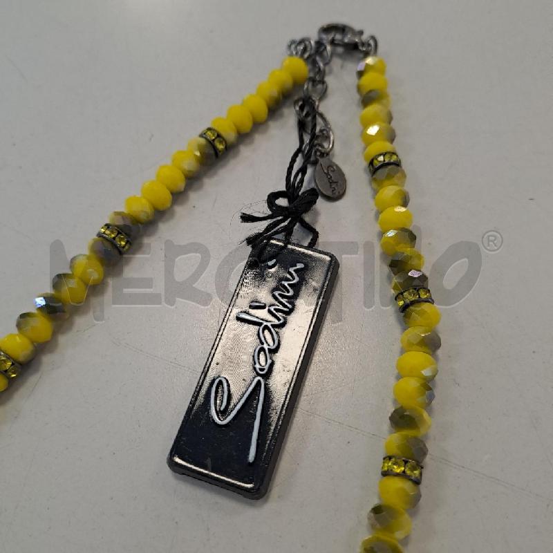 COLLANA SODINI CRISTALLO GIALLO LUNGA | Mercatino dell'Usato Bologna 3