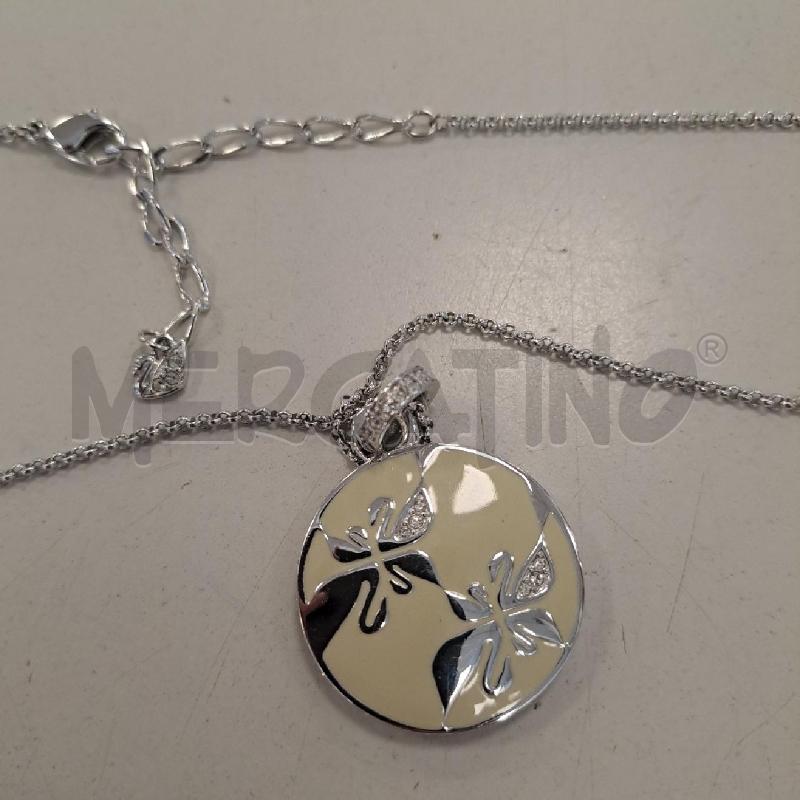 COLLANA SWAROVSKI CONDOLO CIGNI REVERSE CON SMALTO | Mercatino dell'Usato Bologna 4