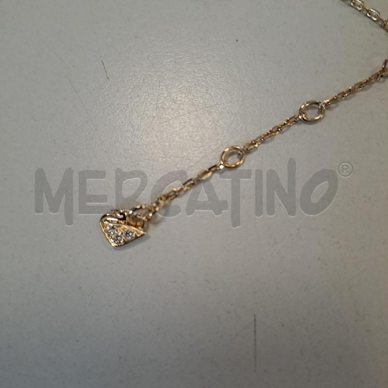 COLLANA SWAROVSKI DORATA DOPPIO CERCHIO | Mercatino dell'Usato Bologna 3