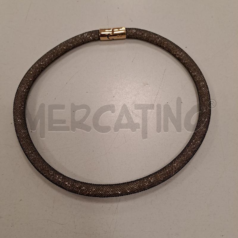 COLLANA SWAROVSKI TUBOLARE CRISTALLI DORATI | Mercatino dell'Usato Bologna 1